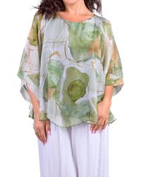 Gigi Moda - Coletta Abstract Silk Top - Lyst
