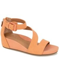 Gentle Souls - Gwen Suede Ankle Strap Wedge Sandals - Lyst