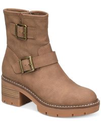 b.ø.c. - Monika Faux Leather Round Toe Ankle Boots - Lyst