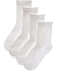 Stems - 4Pk Roll Top Crew Socks - Lyst