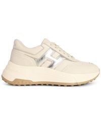 Hogan - 'Hi-Fi' Ivory Leather Sneakers - Lyst