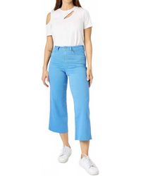 Judy Blue - Tummy Control Crop Wide Leg Pants - Lyst