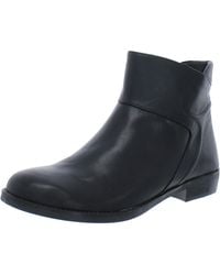 David Tate - Ania Leather Stacked Heel Ankle Boots - Lyst