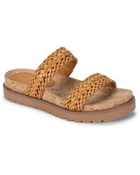 BareTraps - Deanne Faux Leather Braided Slide Sandals - Lyst
