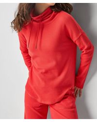 Lilla P - Rounded Hem Mock Neck Top - Lyst