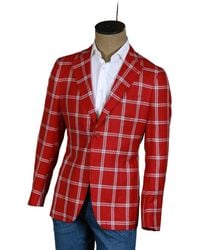 Isaia - Windowpane Sport Jacket - Lyst