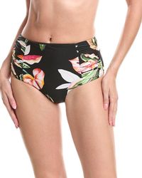 Sea Level - Sundown High-Waist Gathered Bikini Bottom - Lyst