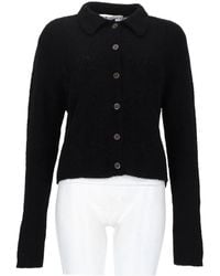 Our Legacy - Knitted Long-Sleeve Top With Classic Polo Collar And Button-Down Front - Lyst