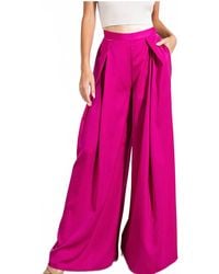 Eesome - Pleated Wide Leg Pants - Lyst