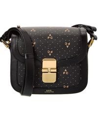 A.P.C. - Grace Mini Leather Shoulder Bag - Lyst