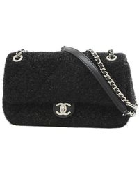 Chanel - Matelassé Tweed Shoulder Bag (pre-owned) - Lyst