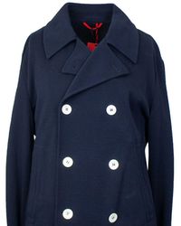 Isaia - Navy Double Sided Buttoned Jacket - Lyst