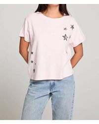 Chaser Brand - Scattered Stars Graphic Short Sleeve Top - Lyst