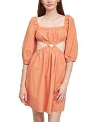 En Saison - Jasper Linen Open Back Mini Dress - Lyst