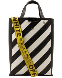 Off-White c/o Virgil Abloh - And Black Diag Tote Bag - Lyst