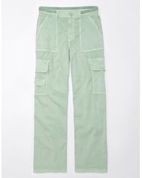 American Eagle Outfitters - Ae Dreamy Drape Stretch Cargo Super High-waisted baggy Wide-leg Pant - Lyst
