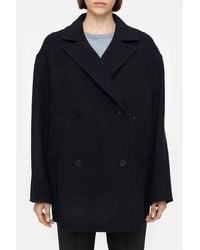 Closed - Double Breasted Coat - Lyst