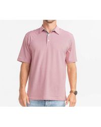The Shirt Company - Russell Stripe Performance Polo - Lyst