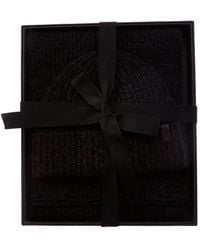 Vince - 2Pc Shaker Stitch Wool & Cashmere-Blend Hat & Scarf Set - Lyst
