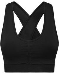 Philipp Plein - Seamless Wide Straps Sport Bra Logo - Lyst