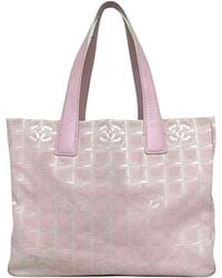 Chanel - Heures Shopping Synthetic Tote Bag (pre-owned) - Lyst