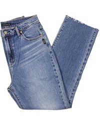Jag Jeans - Highly Desirable High-rise Destroyed Straight Leg Jeans - Lyst