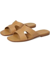 Vince - Meyers J5333L1250 Sandal Usbeige Leather Slip-On Slide Zogg1899 - Lyst
