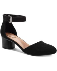 Style & Co. - Alinaa Microsuede Round Toe Ankle Strap - Lyst