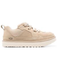 UGG - Low-Top Leather And Textile Sneakers With Padded Collar - Lyst