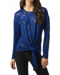 Joseph Ribkoff - Abstract Print Scoop Neck Long Sleeves Top - Lyst