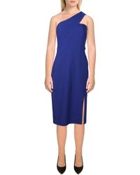 Aidan By Aidan Mattox - Crepe One-shoulder Cocktail And Party Dress - Lyst