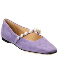 Jimmy Choo - Ade Suede Flat - Lyst