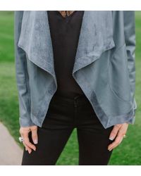 BB Dakota - Teagan Drape Front Jacket - Lyst