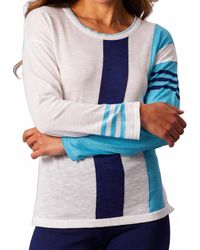 French Kyss - Color Block Scoop Neck Top - Lyst