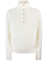 A.P.C. - Thea Ecru Pullover Sweater - Lyst