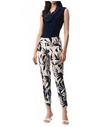 Joseph Ribkoff - Tropical Print Slim Fit Pants - Lyst