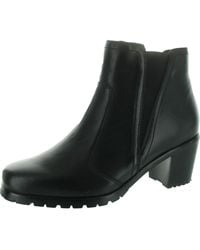 David Tate - Energy Block Heel Faux Leather Ankle Boots - Lyst