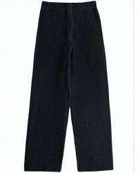 Homme Plissé Issey Miyake - Wide-Leg Pleated Textured Pants With Cropped Length - Lyst
