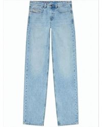 DIESEL - Straight-Leg Light Denim Pants With Five-Pocket Design - Lyst