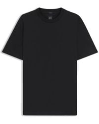 BOSS - Mercerized-Cotton T-Shirt With Micro Pattern - Lyst