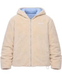 FAMILY FIRST - Teddy Bomber Jacket With Hood Zip - Lyst