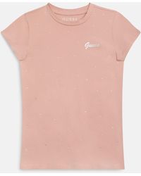 Guess - Sparkle Crewneck Tee (7-14) - Lyst