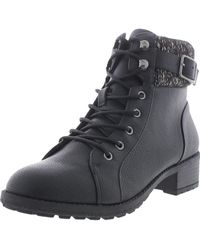 Style & Co. - Gaiel Zipper Ankle Combat & Lace-up Boots - Lyst