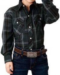 Roper - Boys Plaid Long Sleeve Shirt - Lyst
