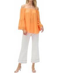Joseph Ribkoff - Off-Shoulder Georgette Flared Top - Lyst