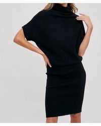 Bluivy - Slouch Neck Dolman Midi Dress - Lyst