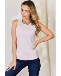 TRUEDAMES - Basic Bae Full Size Round Neck Slim Tank - Lyst