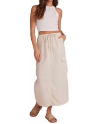 Bella Dahl - Bellow Pocket Cargo Skirt - Lyst