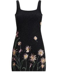 STAUD - Le Sable Sequin-Embellished Floral Mini Dress - Lyst