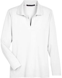 Devon & Jones - Crownlux Performanceplaited Long Sleeve Polo - Lyst